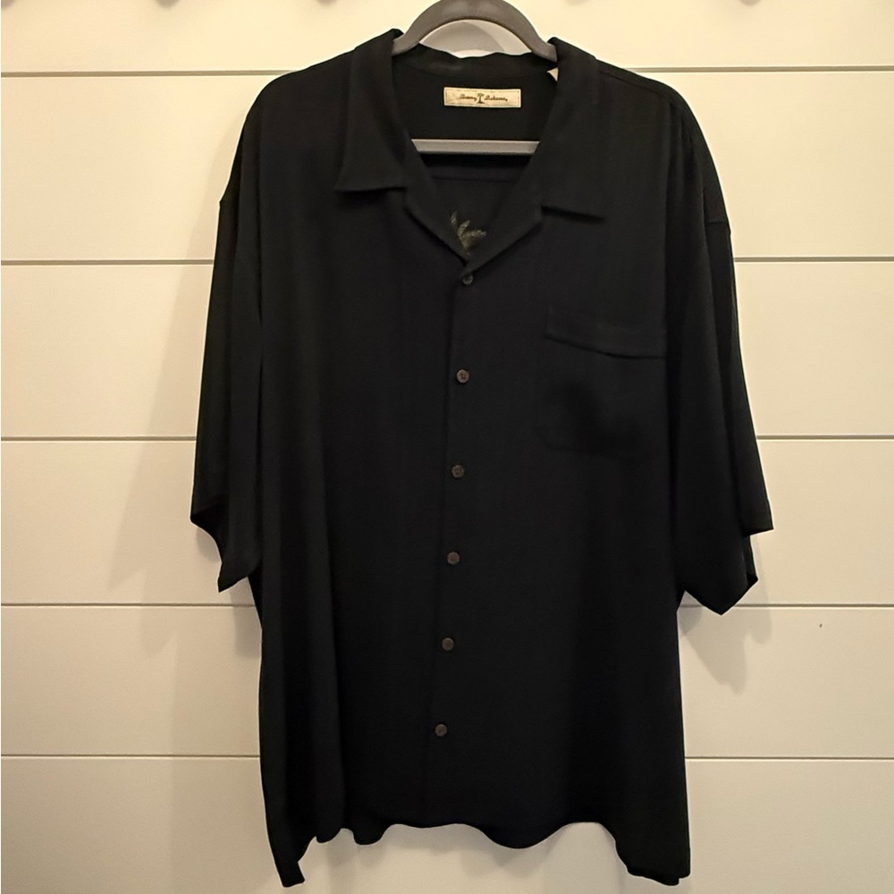 Tommy Bahama Black Men's Shirt Back to Paradise